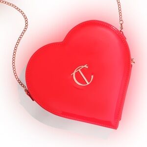 Charlotte Tilbury The LOVE Bag Limited Edition Heart Makeup Bag Red Handbag
